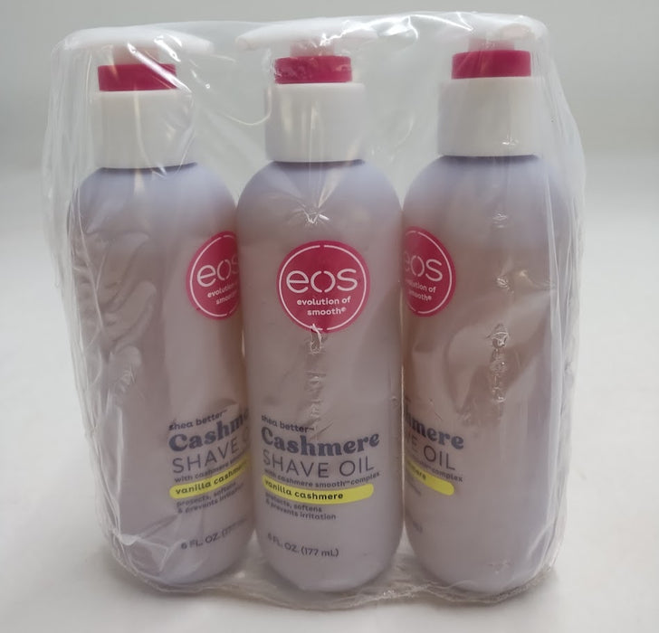 3 PACK!!! eos Cashmere Bikini Shave Oil Serum - 6 fl oz