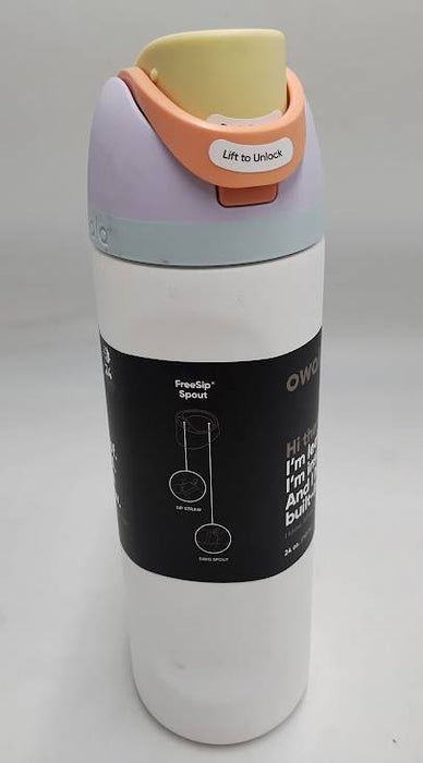 Owala FreeSip 24oz Stainless Steel Water Bottle - Sleek READ DESCRIPTION