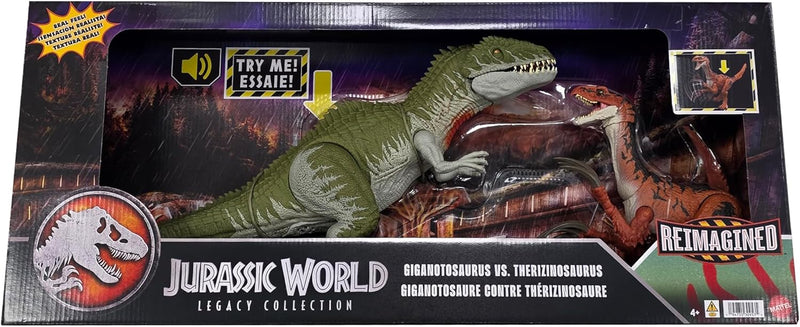 Jurassic World Dinosaur Figures Giganotosaurus & Therizinosaurus (LOCAL PICKUP ONLY)