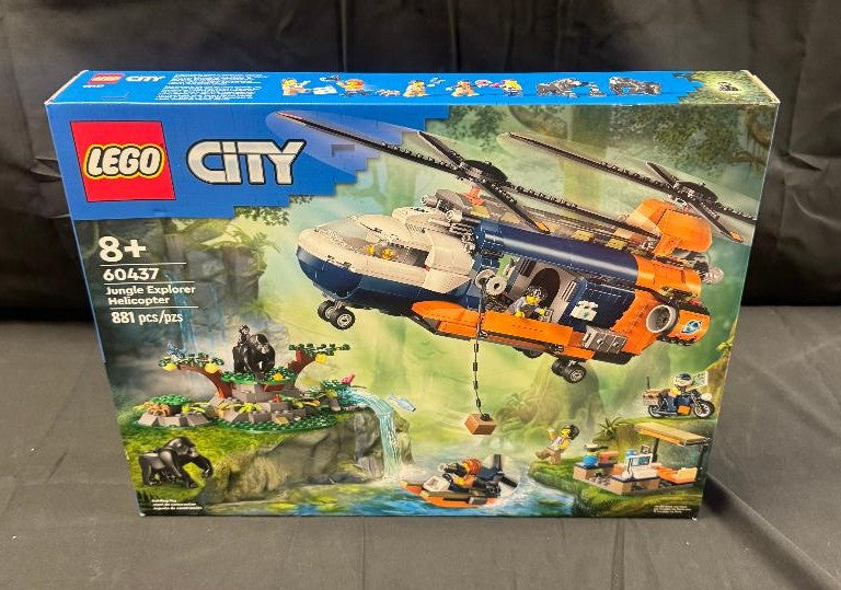 LEGO City Jungle Explorer Helicopter at Base Camp Building Toy 60437 SEE DETAILS