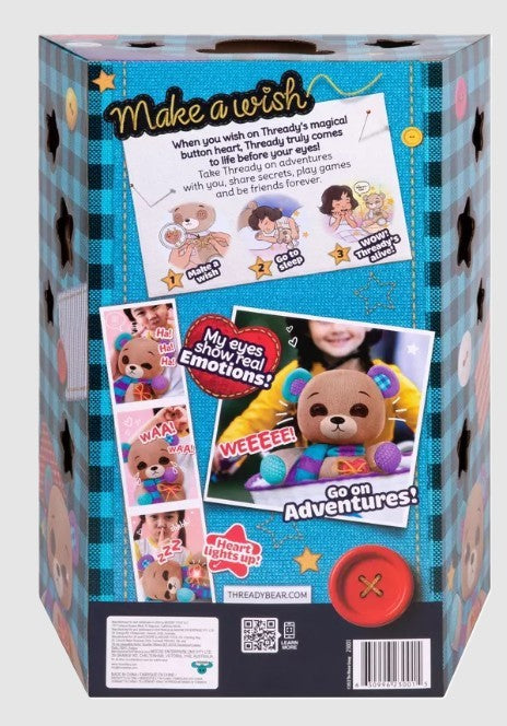 Thready Bear: Interactive Fabric Teddy, Encourages Creative Thinking