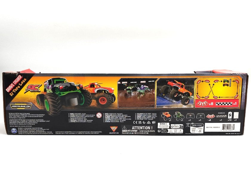 Monster Jam Official: Grave Digger vs El Toro Loco Racing Rivals Monster Trucks