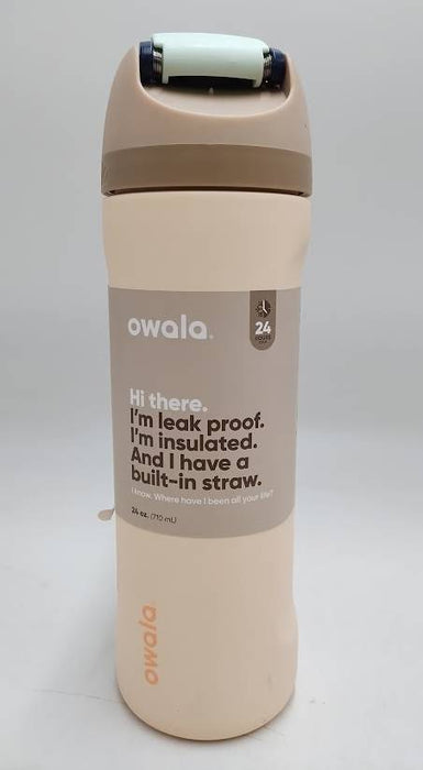 Owala FreeSip 24oz Stainless Steel Water Bottle - Sandy Shores READ DESCRIPTION
