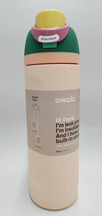 Owala FreeSip 24oz Stainless Steel Water Bottle - Sandy Shores READ DESCRIPTION