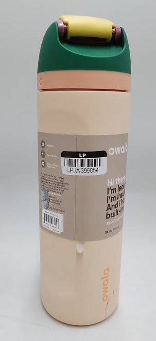 Owala FreeSip 24oz Stainless Steel Water Bottle - Sandy Shores READ DESCRIPTION