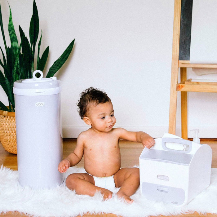 Ubbi Steel Diaper Pail - Grey (LOCAL PICKUP ONLY)