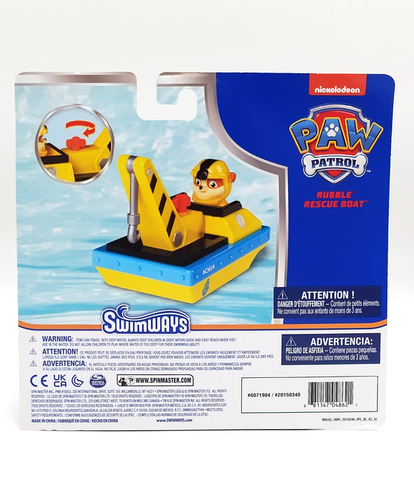 PAW Patrol Rescue Boats Rubble Splash Toys: Pool Games for Kids, Ages 3+