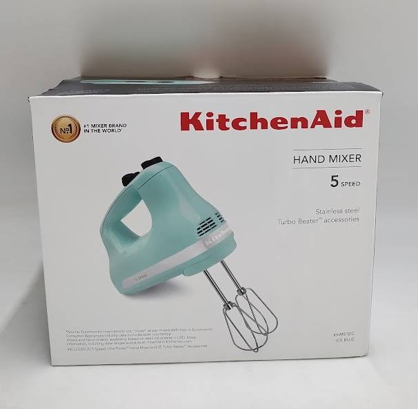 KitchenAid Ultra Power 5-Speed Hand Mixer KHM512 Blue Ice - SEE DETAILS