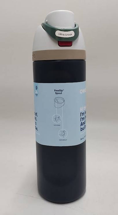 Owala 24oz FreeSip Stainless Steel Water Bottle - Navy Nights READ DESCRIPTION