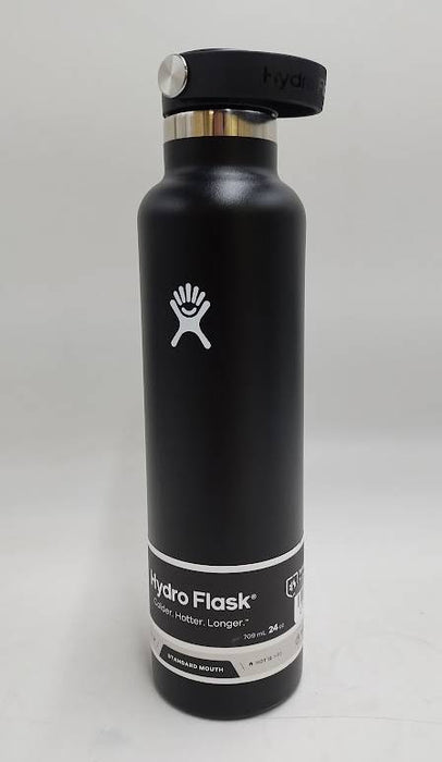 Hydro Flask 24oz Standard Mouth Bottle - Black READ DESCRIPTION