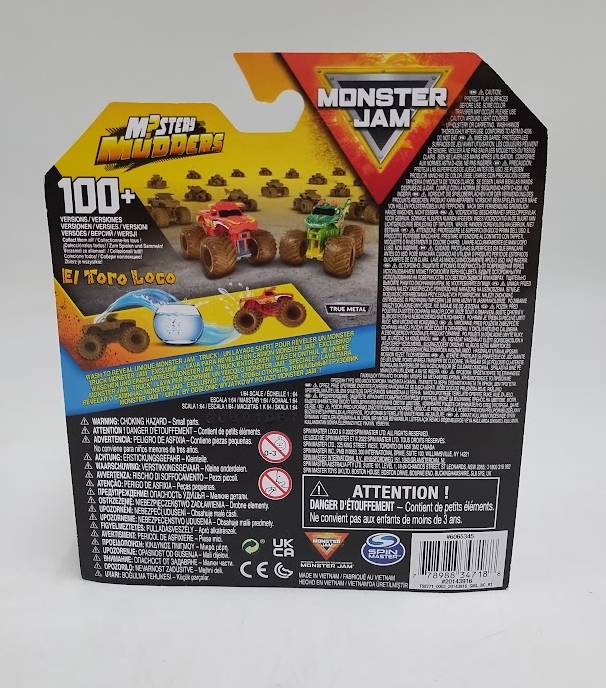 Monster Jam Mystery Mudder Diecast Truck - 1:64 Scale EL TORO LOCO