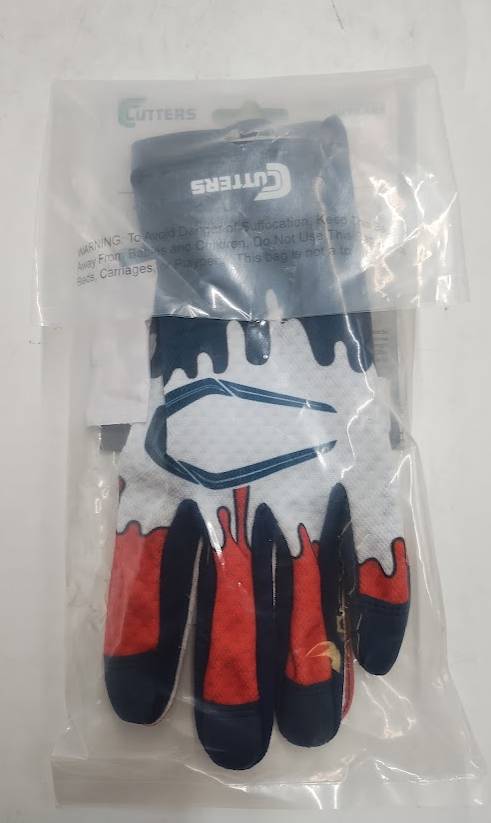 Cutters Game Day Receiver Gloves Youth - Stars S/M