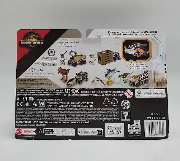 Matchbox Jurassic World Rebirth Dino Transporter MOSASAURUS SEA SUB