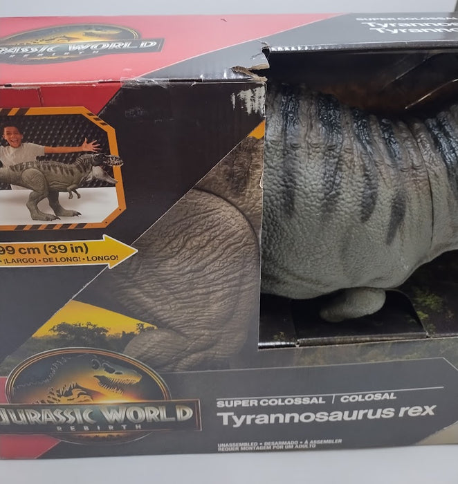 Jurassic World Rebirth Super Colossal Tyrannosaurus Rex Action Figure, T-Rex Dinosaur Movie Toy SEE DETAILS (LOCAL PICKUP ONLY)