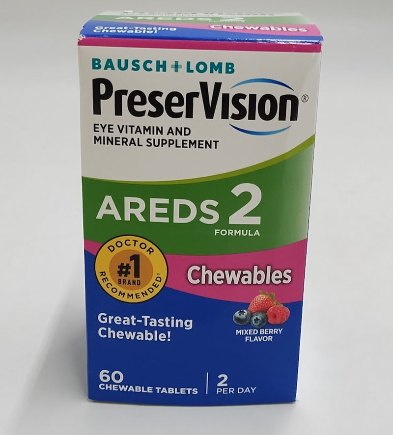 PreserVision AREDS 2 Eye Vitamins Lutein & Zeaxanthin Chewables 60ct EXP:05/2026