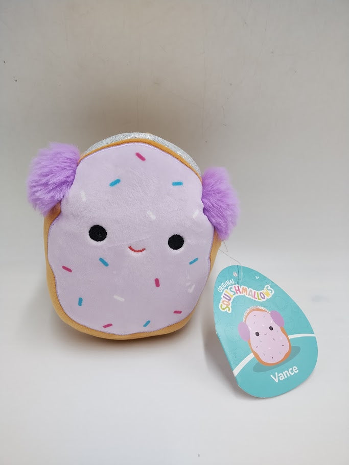 Squishmallows Vance the Creme Filled Donut with Ear Muffs 5 Inch Scented