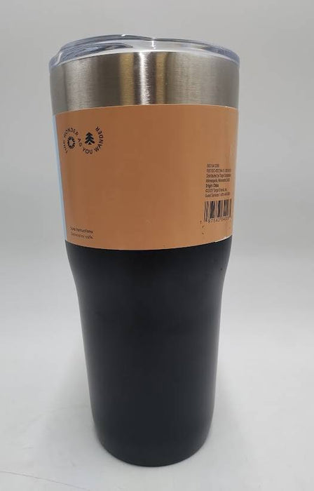 30oz Stainless Steel Straw Tumbler Black - Embark READ DESCRIPTION