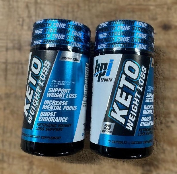 LOT OF 2!!! BPI Sports Keto Weight Loss Supplement - 75ct - EXP 01/27
