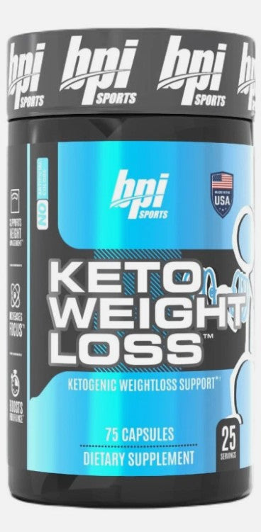BPI Sports Keto Weight Loss Supplement - 75ct -PACKAGING MAY VARY EXP 11/26+