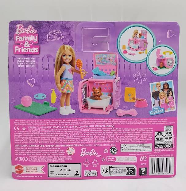 Barbie Chelsea Puppy Playset 3" Doll and Dog Carrier SEE DETAILS