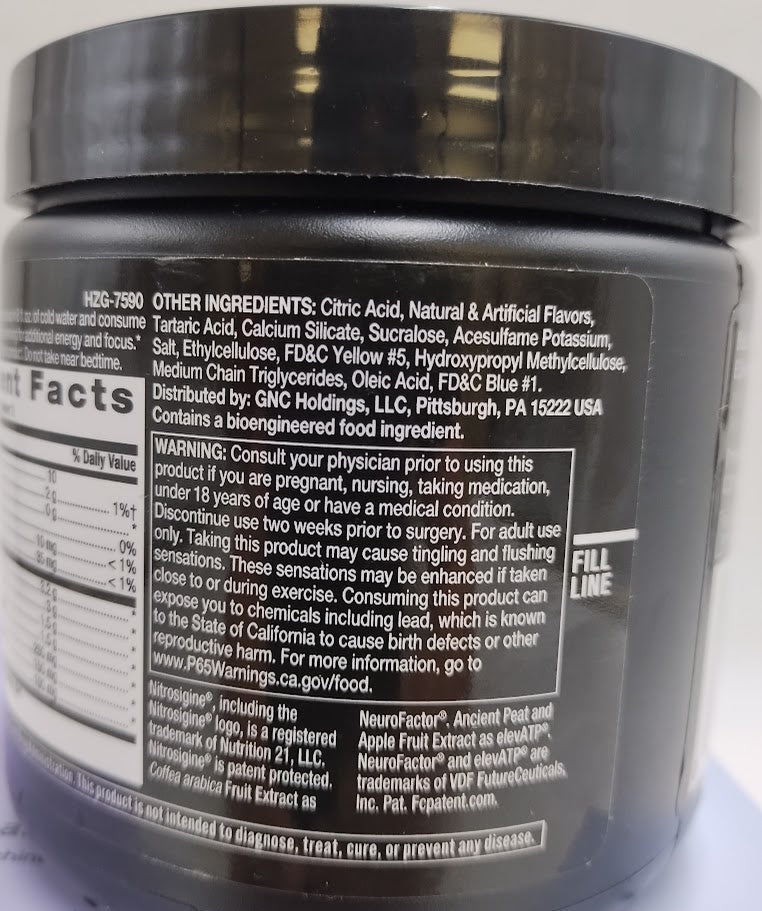 Beyond Raw LIT Pre-Workout Powder, Gummy Worm 250mg Caffeine 7.44 oz EXP:02/27+