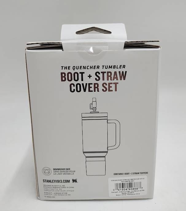 Stanley 30 oz Quencher Tumbler Boot with Straw Cover Pink Dust