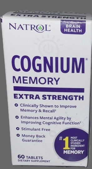 Natrol Dietary Supplements Cognium Extra Strength Tablet 60ct EXP 06/26+