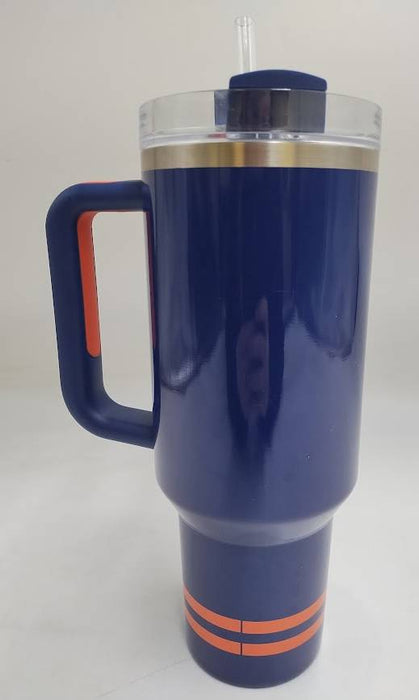 Stanley 40 oz Stainless Steel H2.0 Tumbler Regal Blue Shimmer READ DESCRIPTION