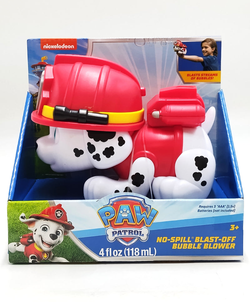 Paw Patrol Blast Off Bubble Blower Machine Marshall Nickelodeon Dalmatian Dog