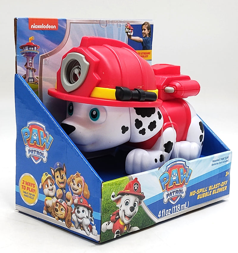 Paw Patrol Blast Off Bubble Blower Machine Marshall Nickelodeon Dalmatian Dog