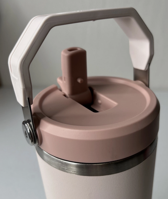 Stanley 40 oz Stainless Steel Ice Flow Flip Straw Tumbler Rose Quartz