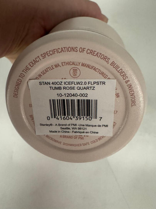 Stanley 40 oz Stainless Steel Ice Flow Flip Straw Tumbler Rose Quartz