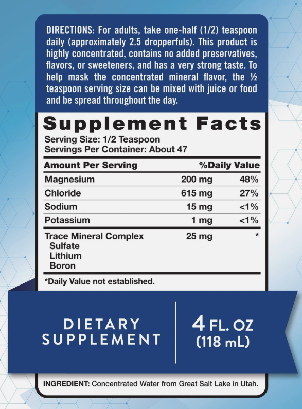 Nature's Truth Ionic Magnesium Liquid Drops | 200mg | 4 Fluid Ounces EXP 02/2032