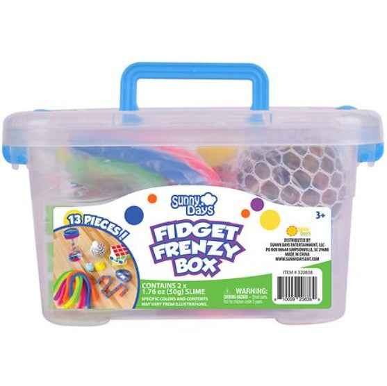 Maxx Bubbles Fidget Frenzy Box  13 Sensory Toys with Storage Container - 1.0 ea