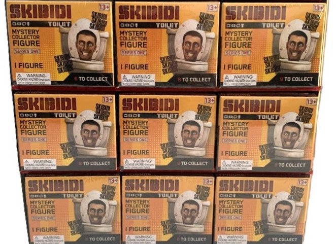 LOT OF 9!!!!! Skibidi Toilet Mystery Collector Figure