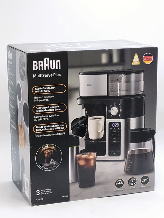 Braun MultiServe Plus 10Cup Drip Coffee Maker / Hot & Cold Brew SEE DETAILS