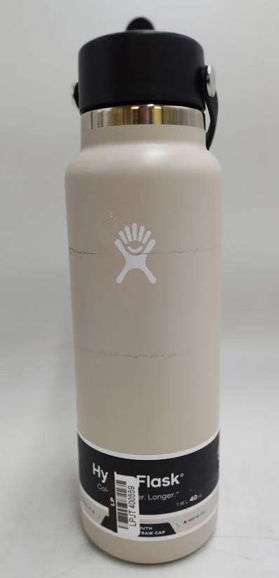 Hydro Flask 40oz Wide Mouth Flex Straw Bottle - Oat READ DESCRIPTION
