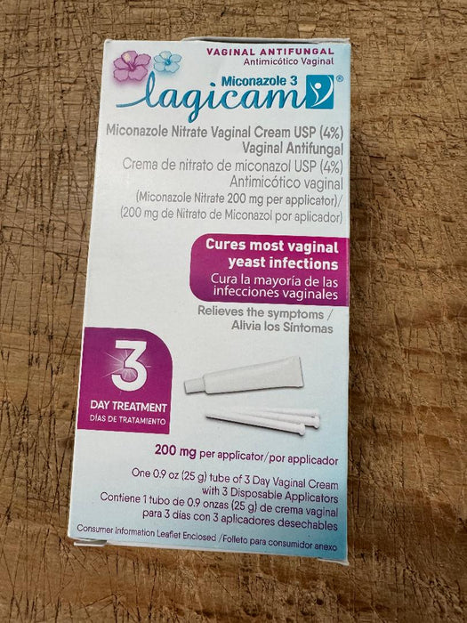 LOT OF 2 Lagicam Antifungal 3 Day  Cream 0.9 oz EXP 03/27 BOXES MAY DIFFER