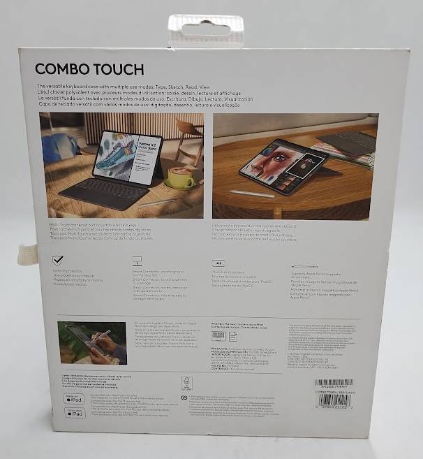 Logitech Combo Touch Keyboard Case for Apple iPad Pro 13-inch (M4,M5) OPEN BOX