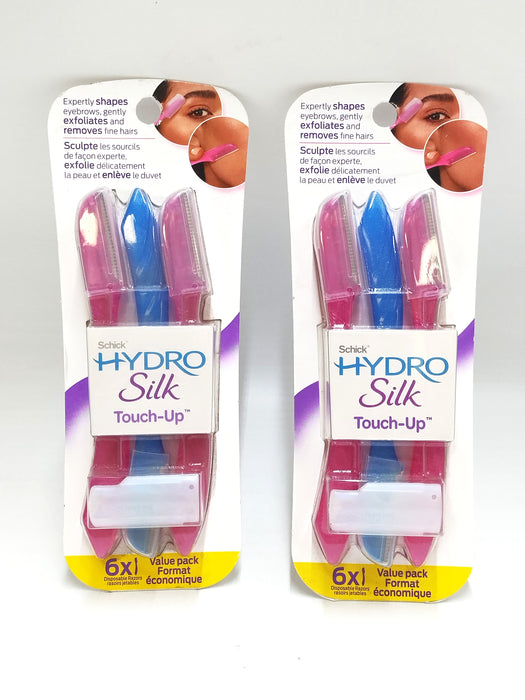 LOT OF 2!!!!! Schick Hydro Silk Touch Up Razor (2 packs of 6 each)