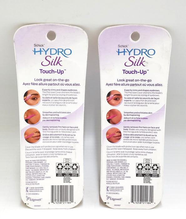 LOT OF 2!!!!! Schick Hydro Silk Touch Up Razor (2 packs of 6 each)