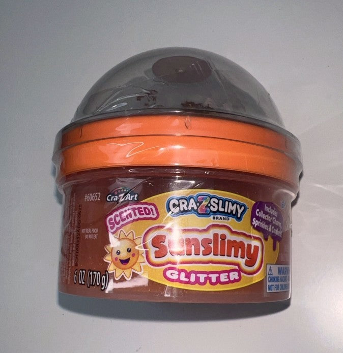 Cra-Z-Slimy Slime Dome Orange Sunslimy: Creativity Focus, 6 oz