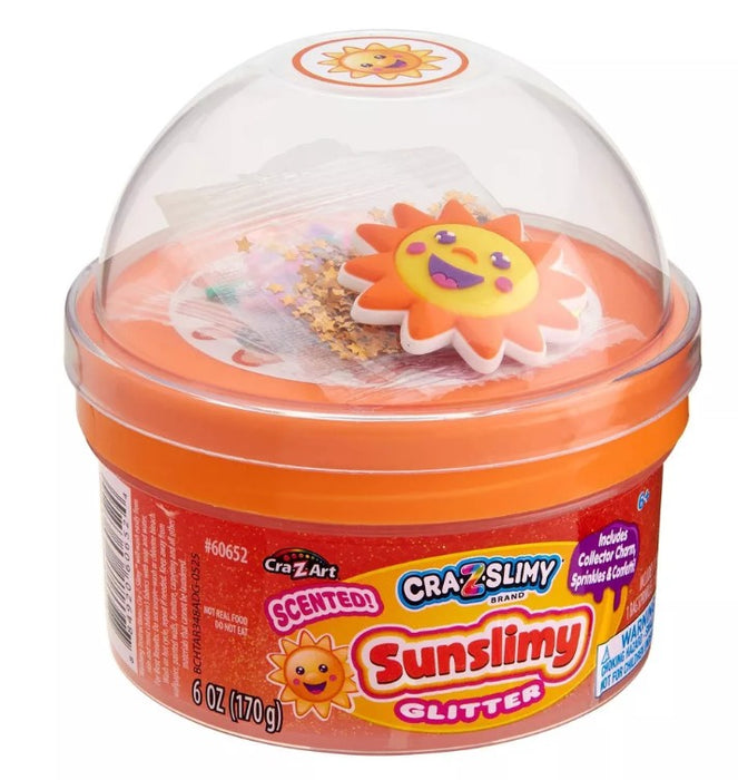 Cra-Z-Slimy Slime Dome Orange Sunslimy: Creativity Focus, 6 oz