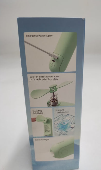 JISULIFE Handheld Mini Fan, Green