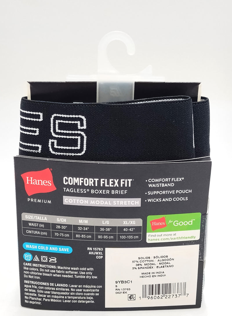Mens HanesPremium Comfort Flex Fit Boxer Briefs - Green S