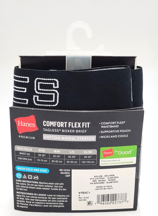 Hanes Originals Premium Stretch Comfort Flex Fit Boxer Briefs - Green S