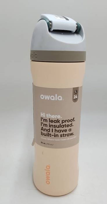 Owala FreeSip 24oz Stainless Steel Water Bottle - Sandy Shores READ DESCRIPTION