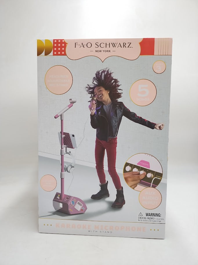 FAO Schwarz Stage Stars Karaoke Mic and Stand