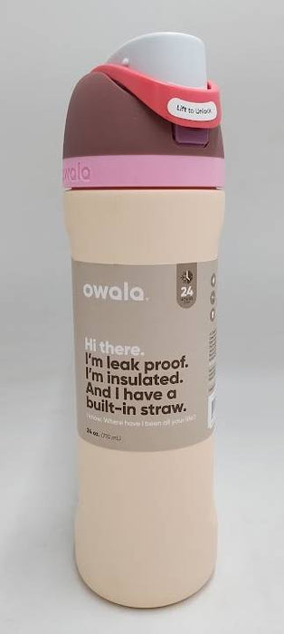 Owala FreeSip 24oz Stainless Steel Water Bottle - Sandy Shores REASD DESCRIPTION