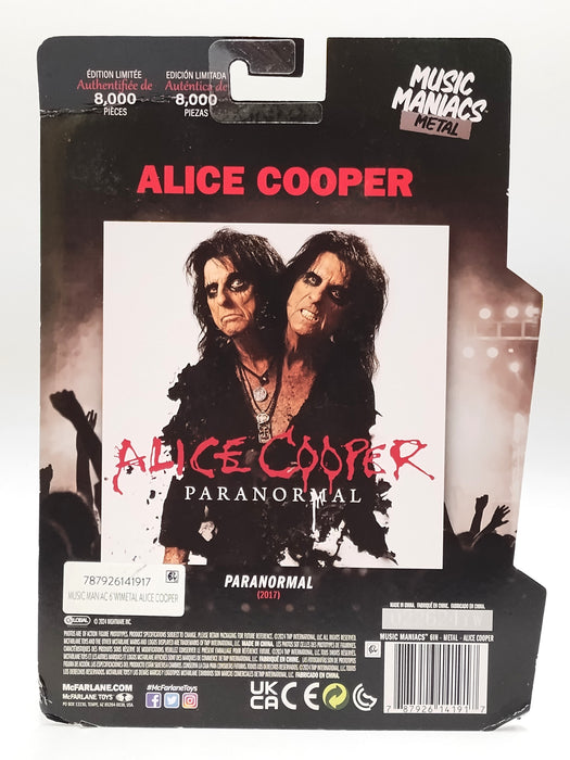 McFarlane Toys Music Mania Alice Cooper 6" Action Figure